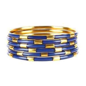 BudhaGirl Veda Bangles - Navy (Set of 6)